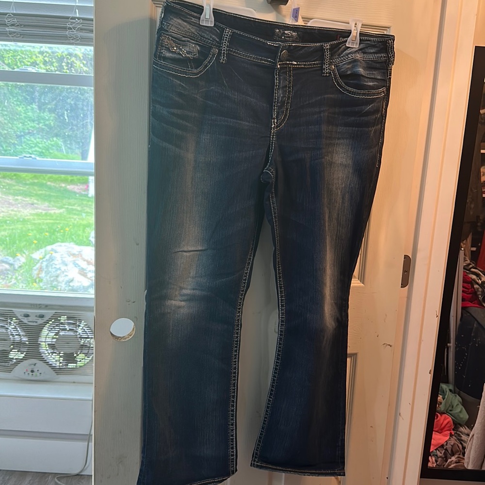 Silver jeans